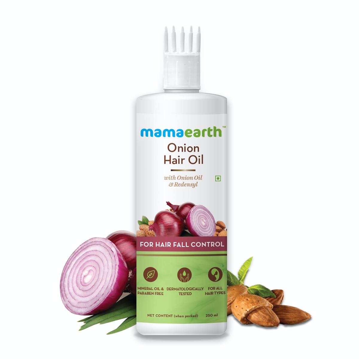 Mama Earth Onion Hair Oil For Hair Regrowth & Hair Fall Control, 250ml